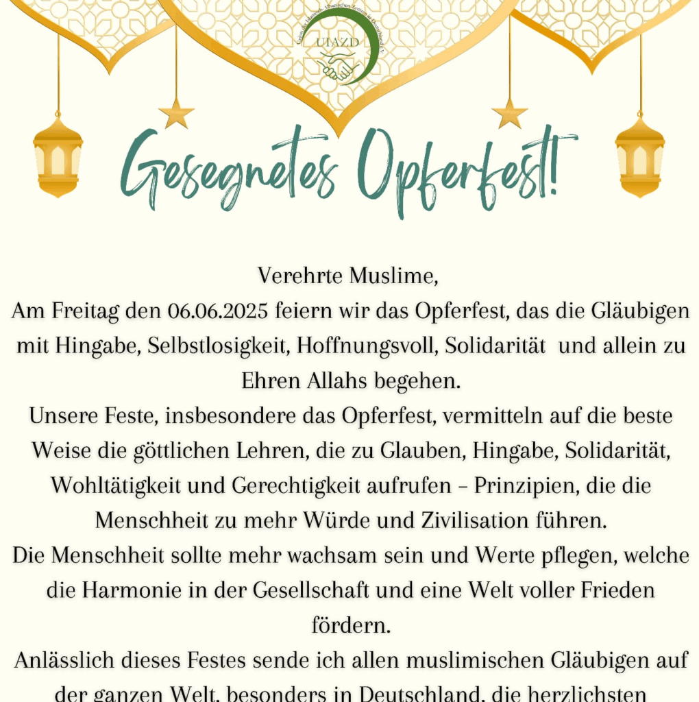 Gesegnetes Opferfest